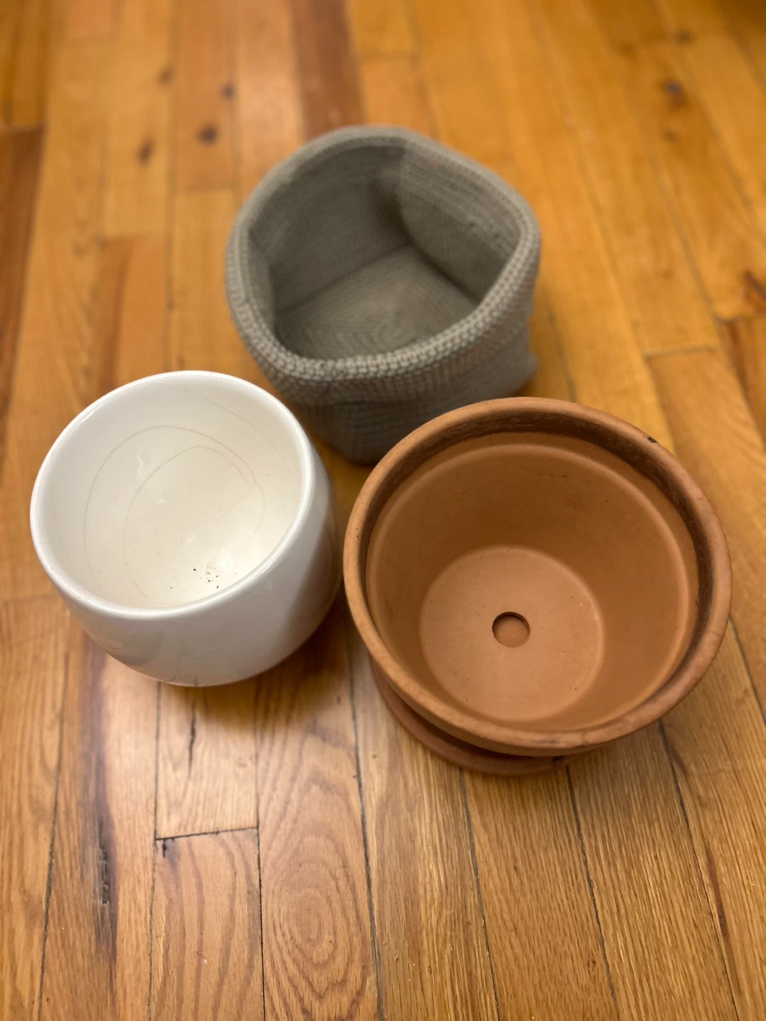 3 Piece Ceramic Flower Pots