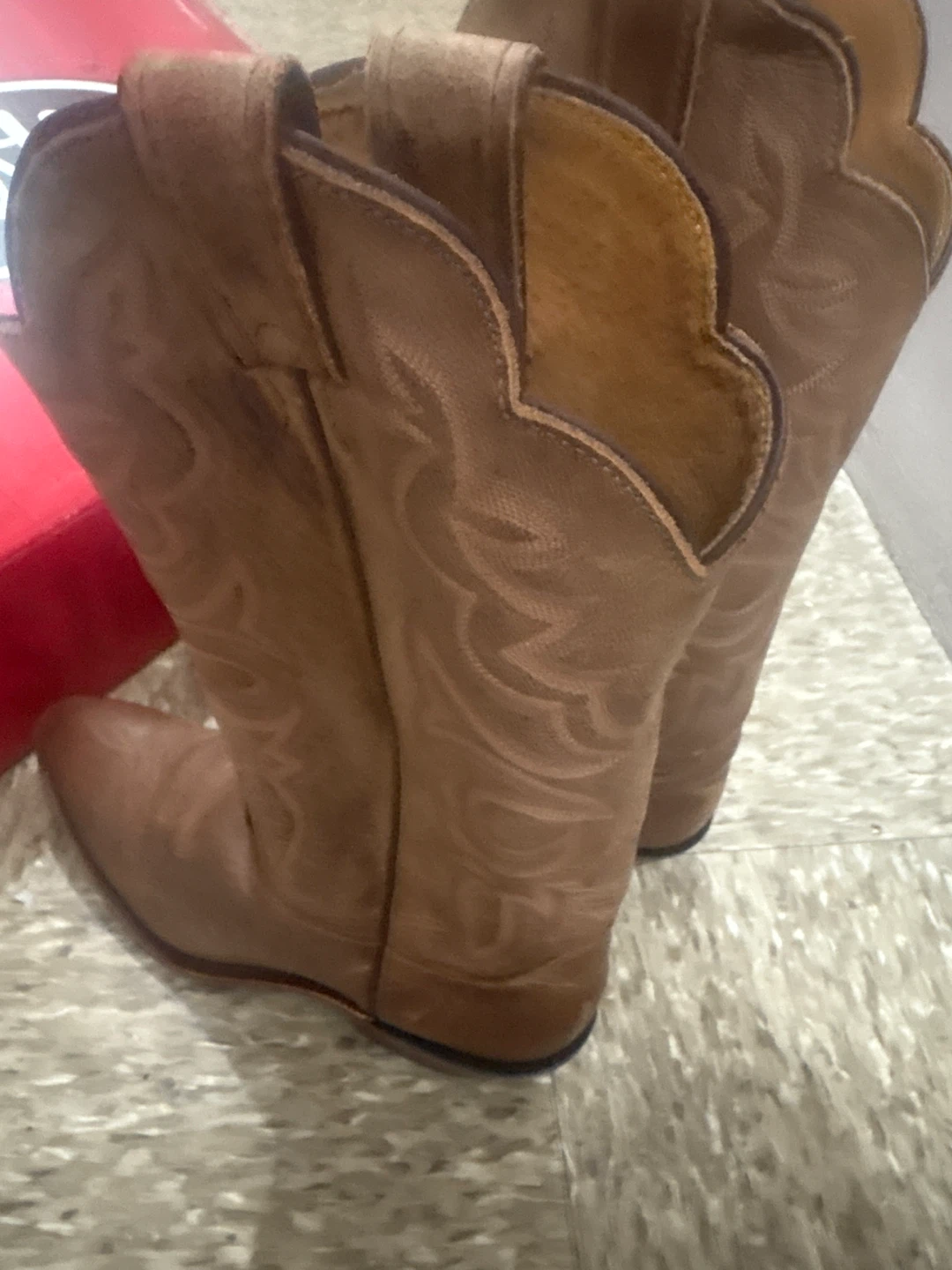 Justin Brown Leather Cowboy Boots - photo 3