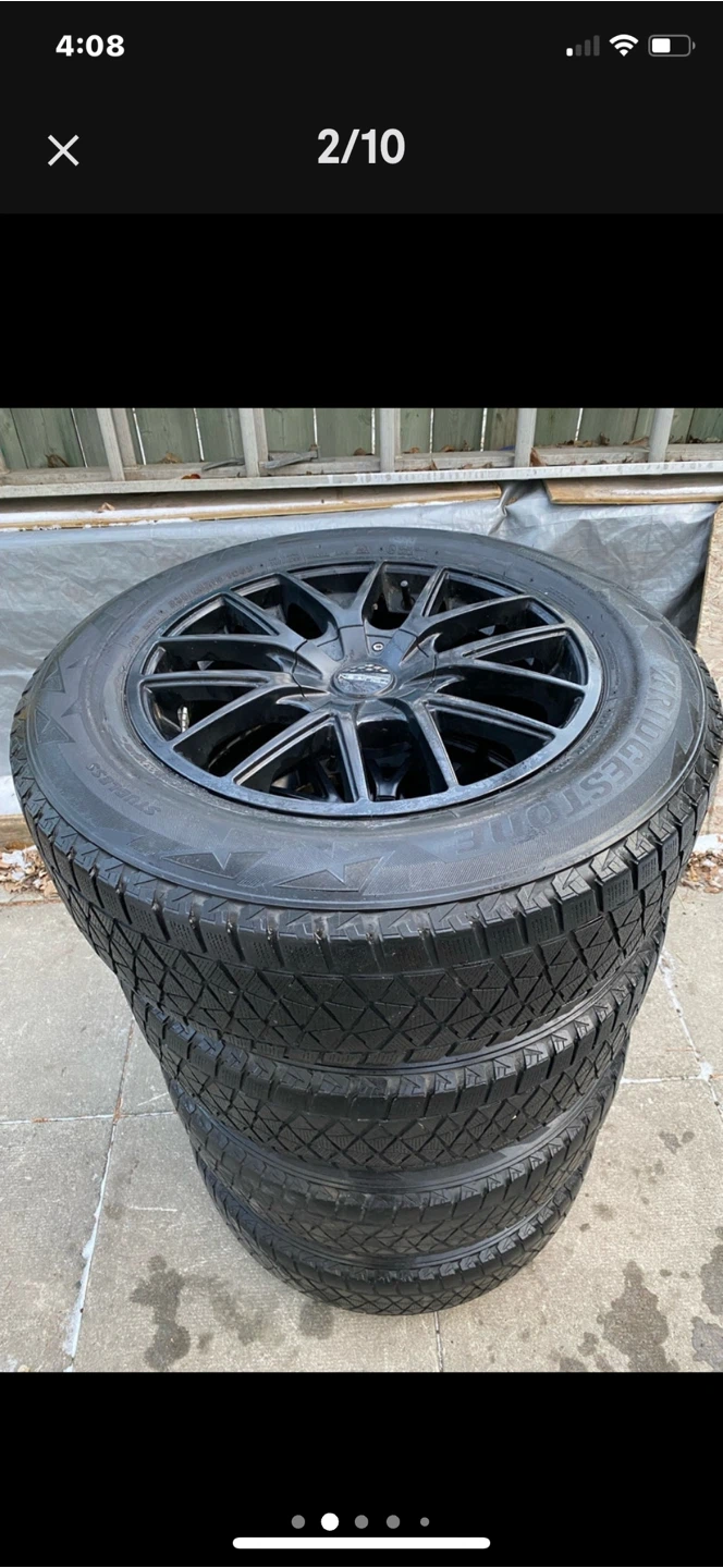 Set of Black Rims and Winter Tires - photo 2