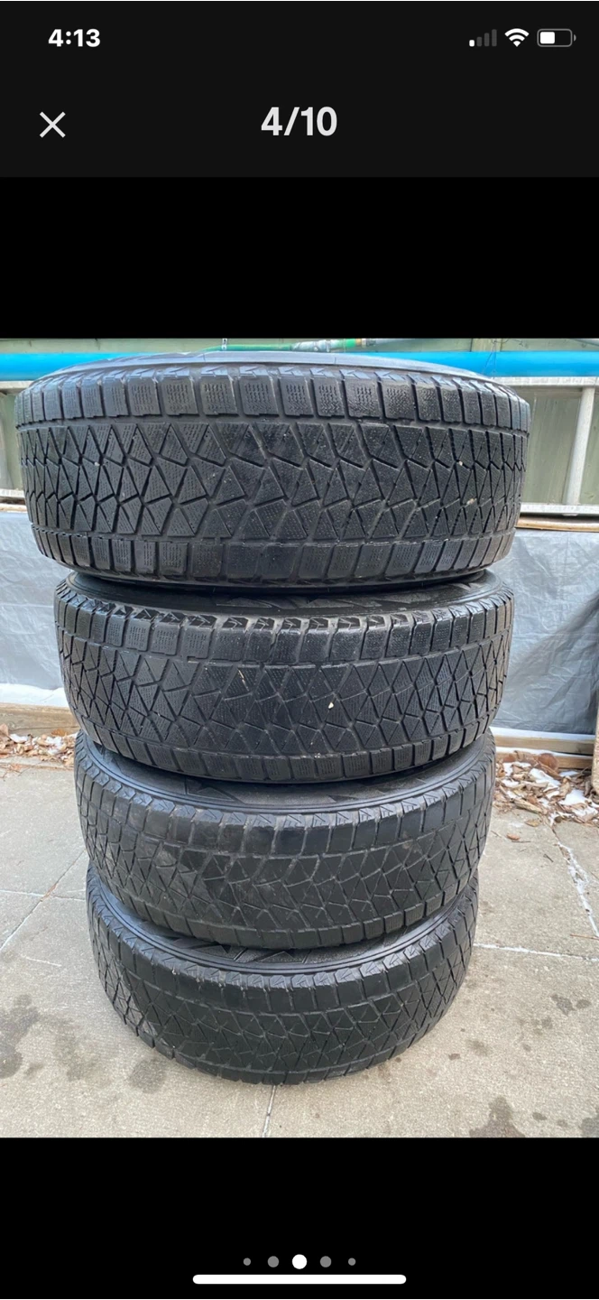 Set of Black Rims and Winter Tires - photo 3