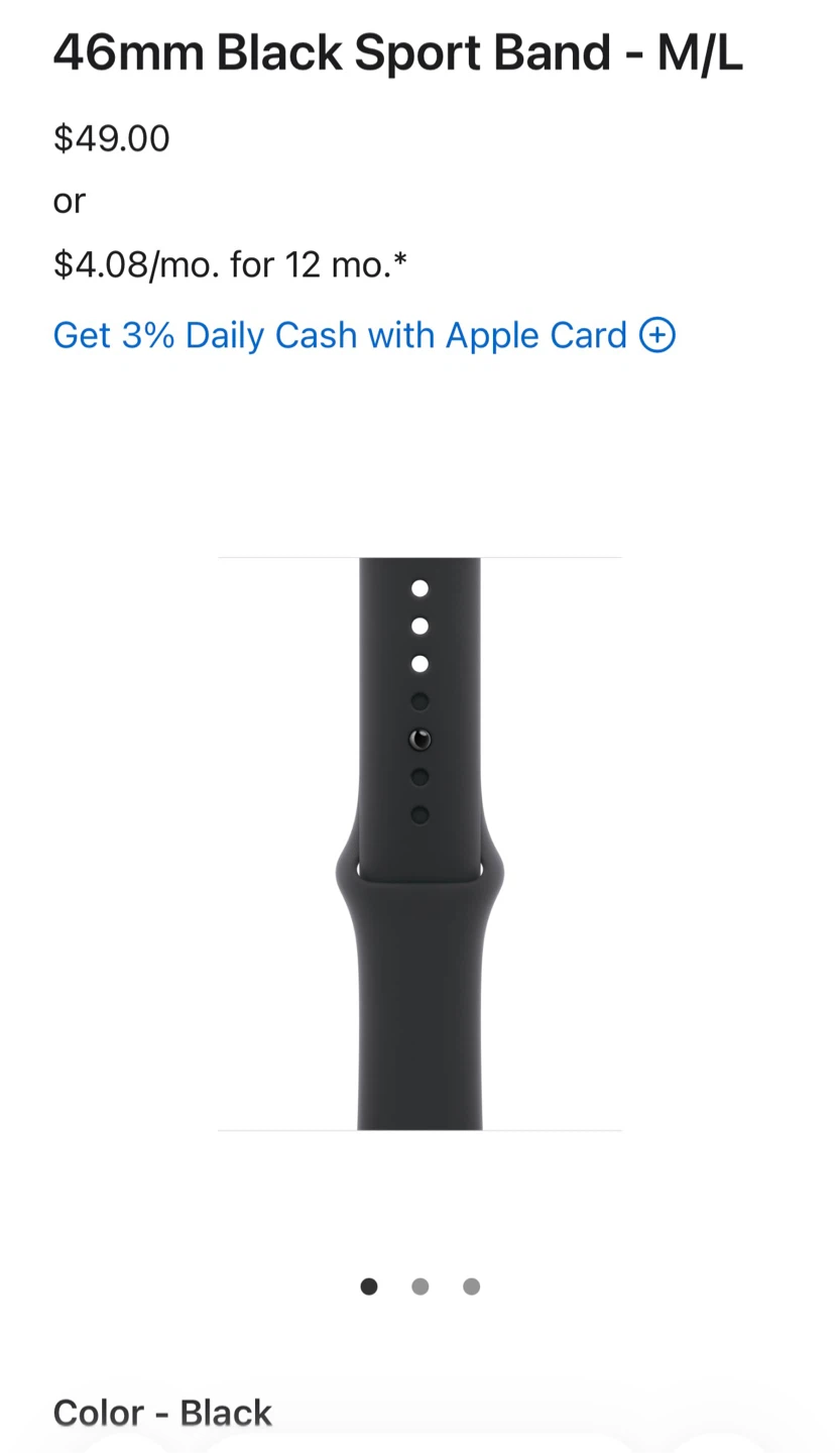Apple Watch BAND ONLY BLACK - photo 3