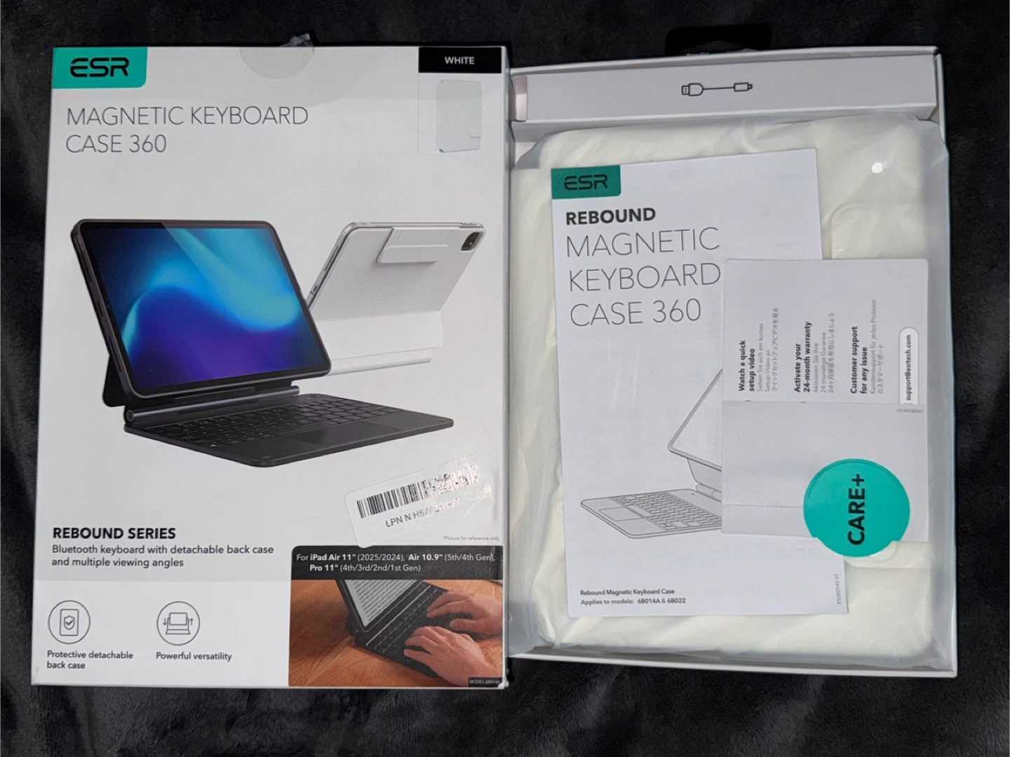 ESR Magnetic Keyboard Case 360 White for iPad Pro 11" - photo 2