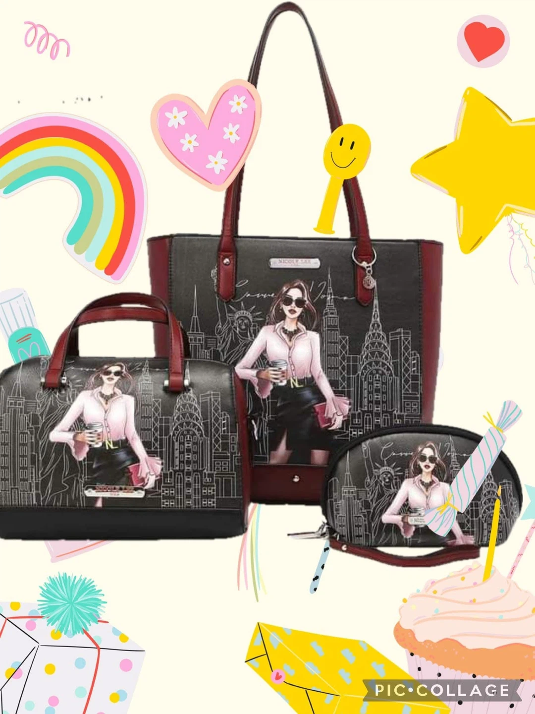 Nicole Lee Handbag Set