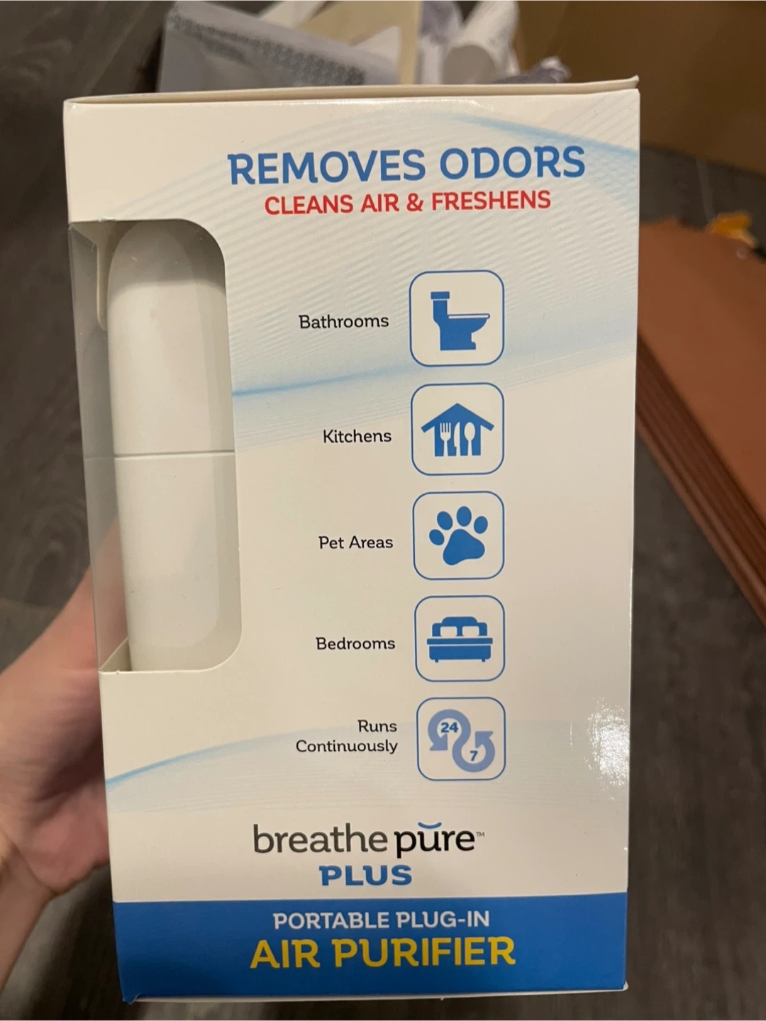 Breathe Pure Plus Portable Plug-in Air Purifier - NEW - photo 2