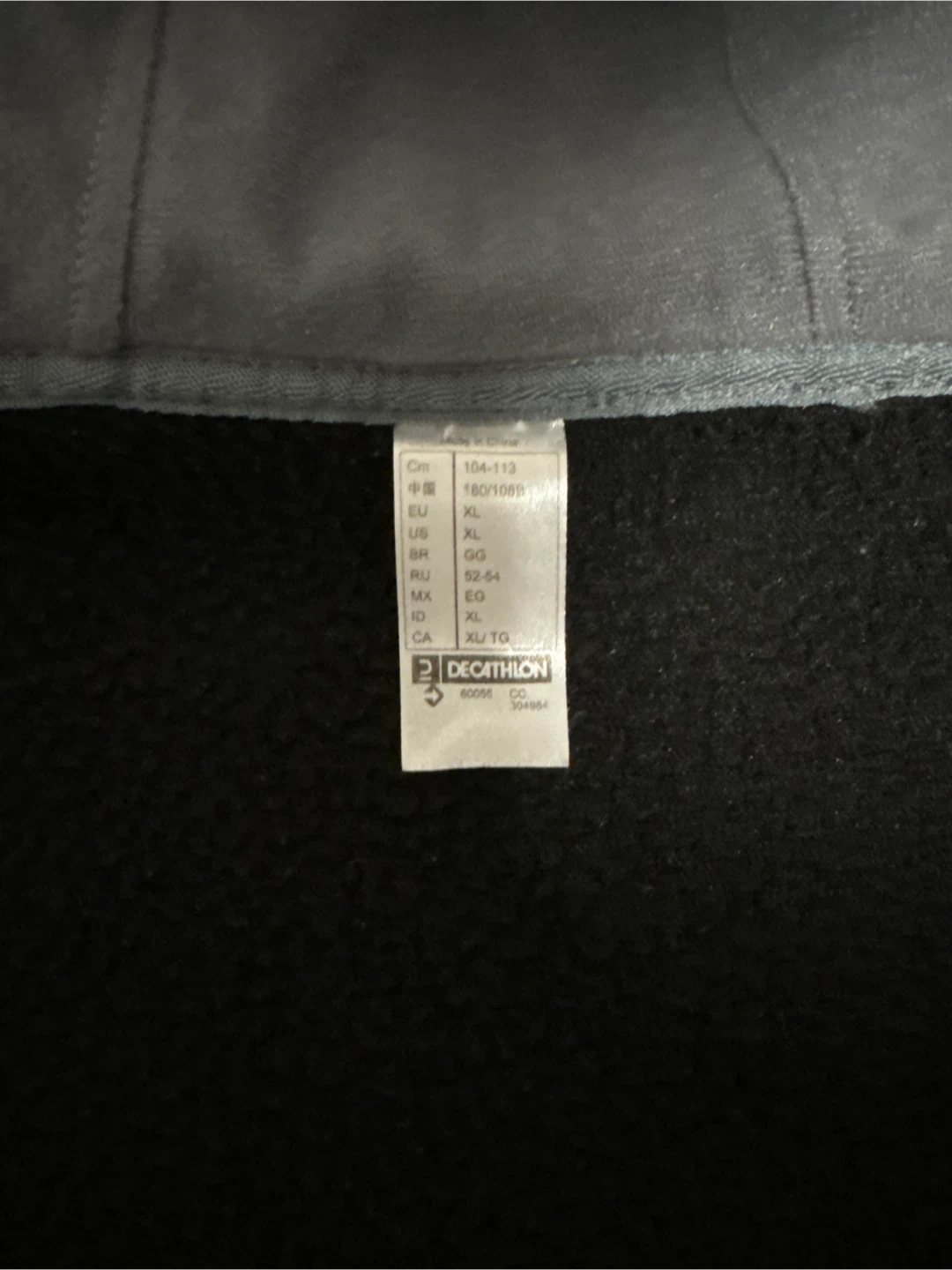 Quechua Fleece Zip-Up Hoodie - XL (Fits Medium/Large) - photo 3