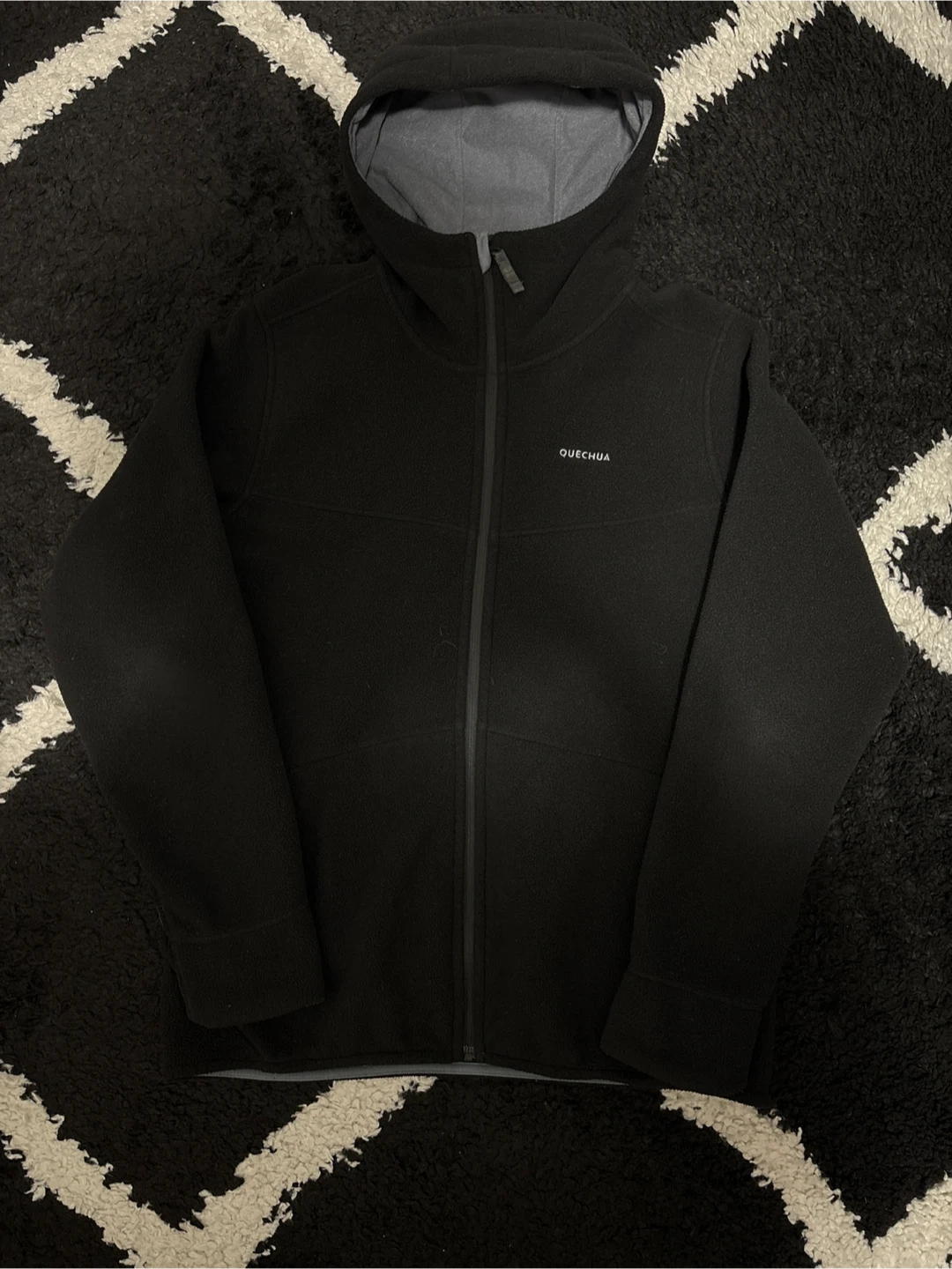 Quechua Fleece Zip-Up Hoodie - XL (Fits Medium/Large)