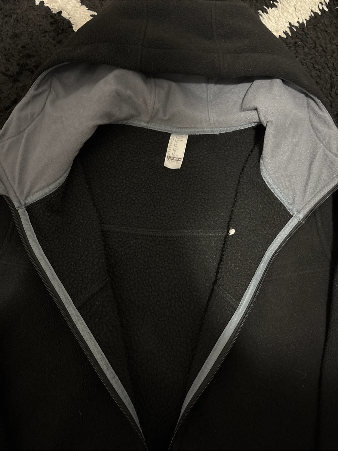 Quechua Fleece Zip-Up Hoodie - XL (Fits Medium/Large) - photo 4