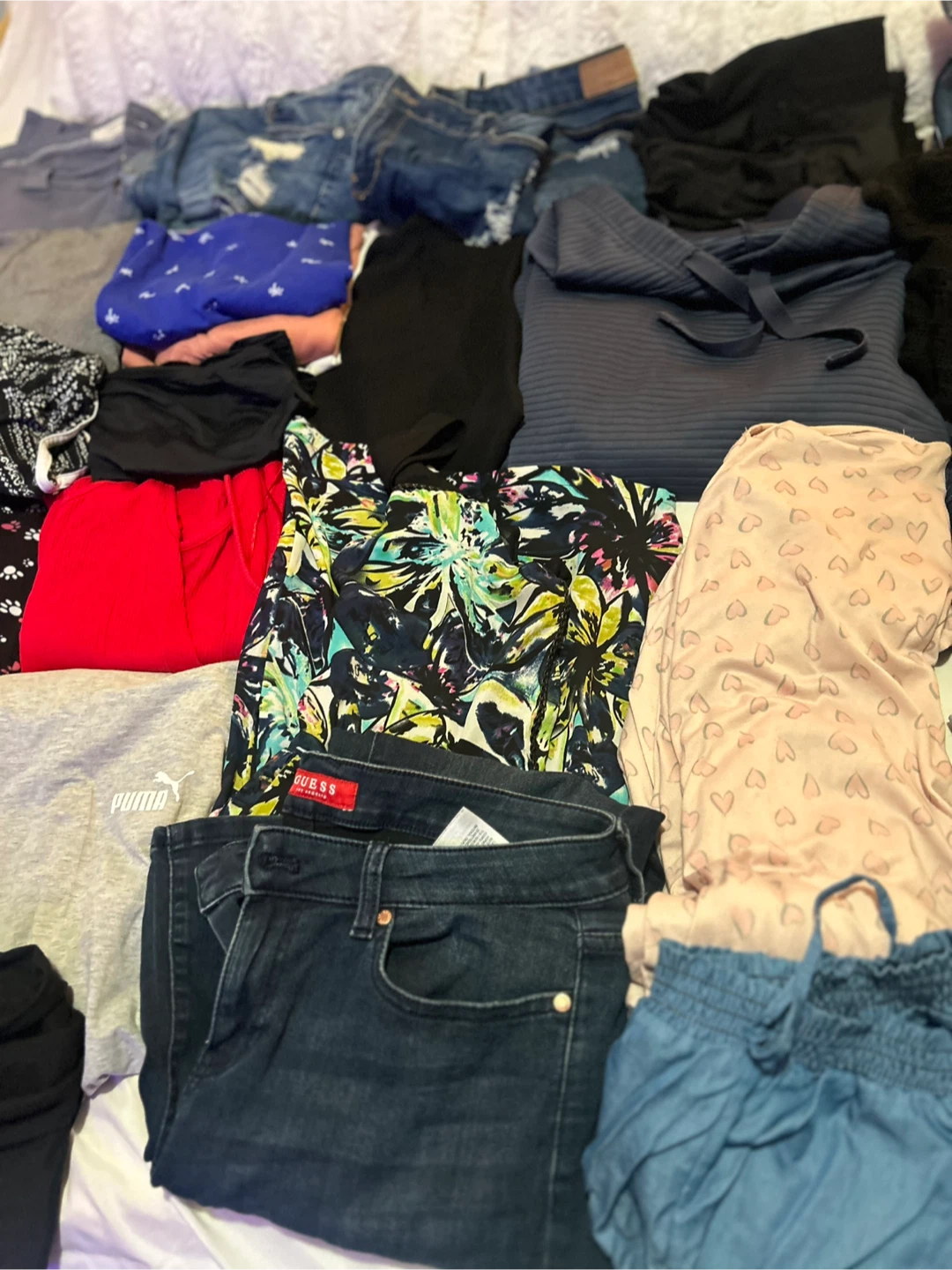 Womens clothes xL mixed 3 garbage bags full - photo 3