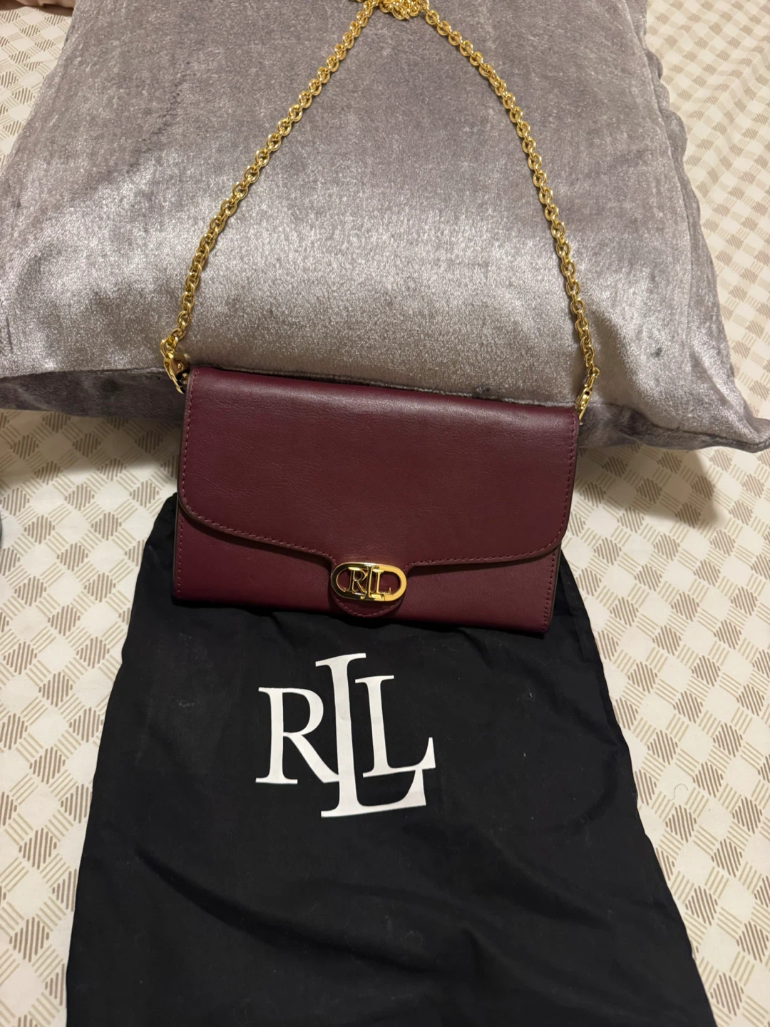 Ralph Lauren Burgundy Chain Wallet - photo 3