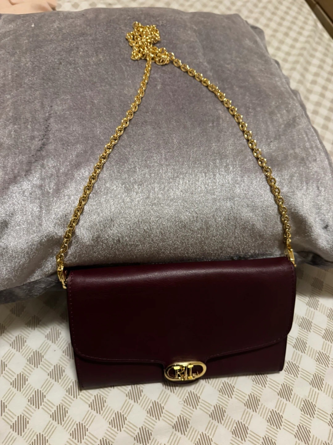 Ralph Lauren Burgundy Chain Wallet - photo 4