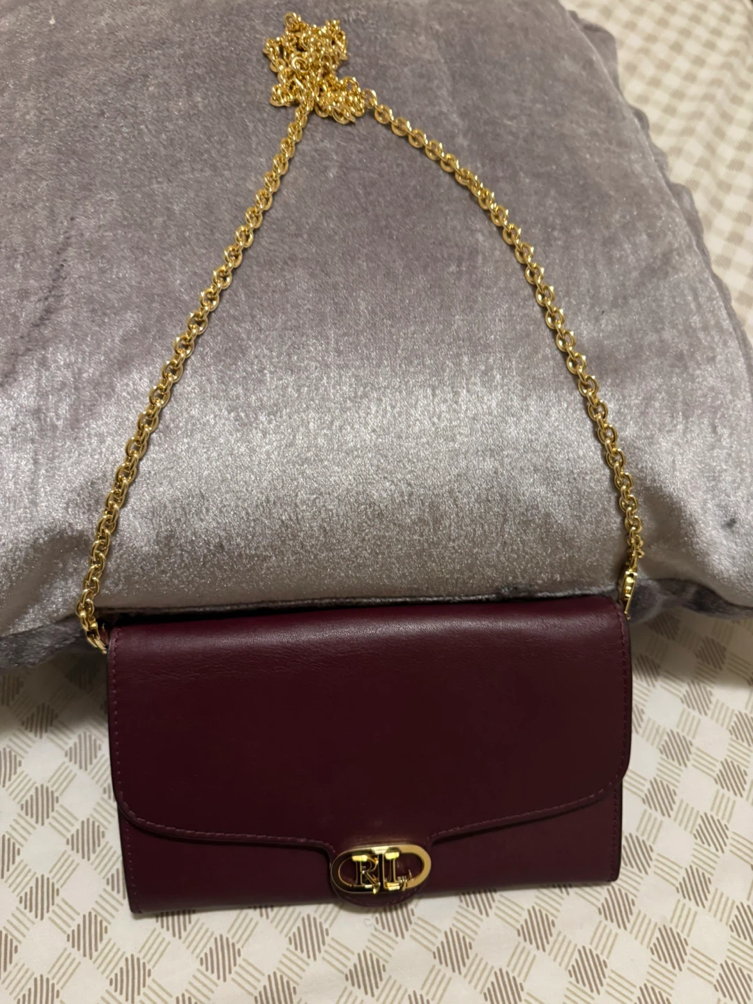 Ralph Lauren Burgundy Chain Wallet - photo 2