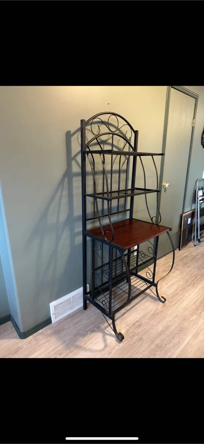 Metal and Wood Bakers Rack - photo 2
