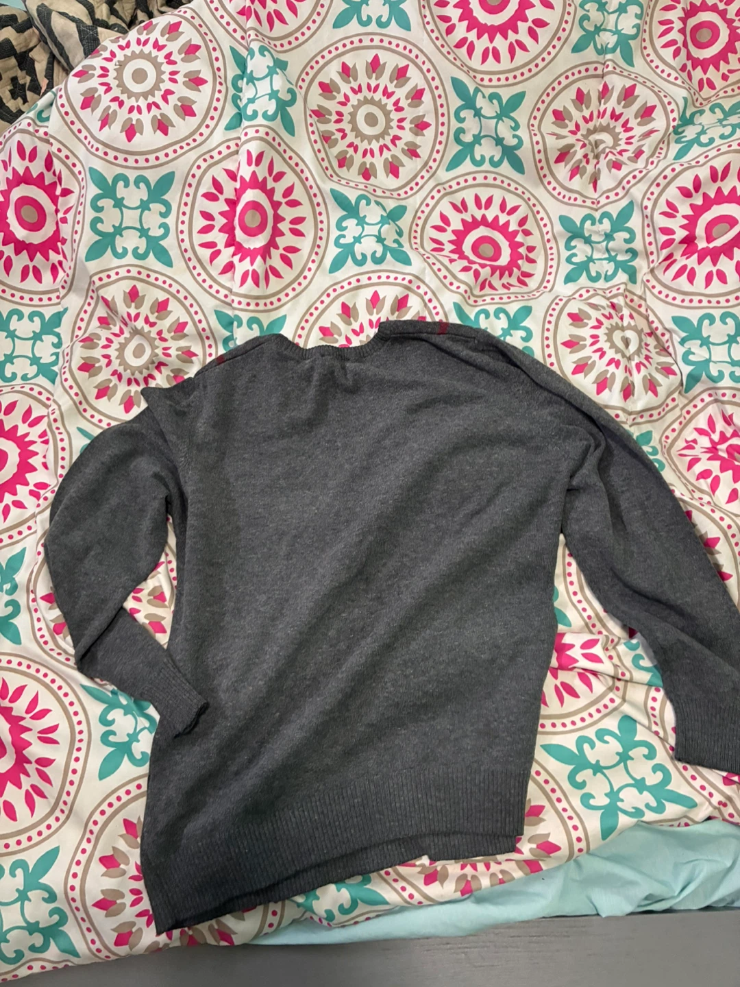 Burberry London Grey Cotton Sweater - Size M - photo 5