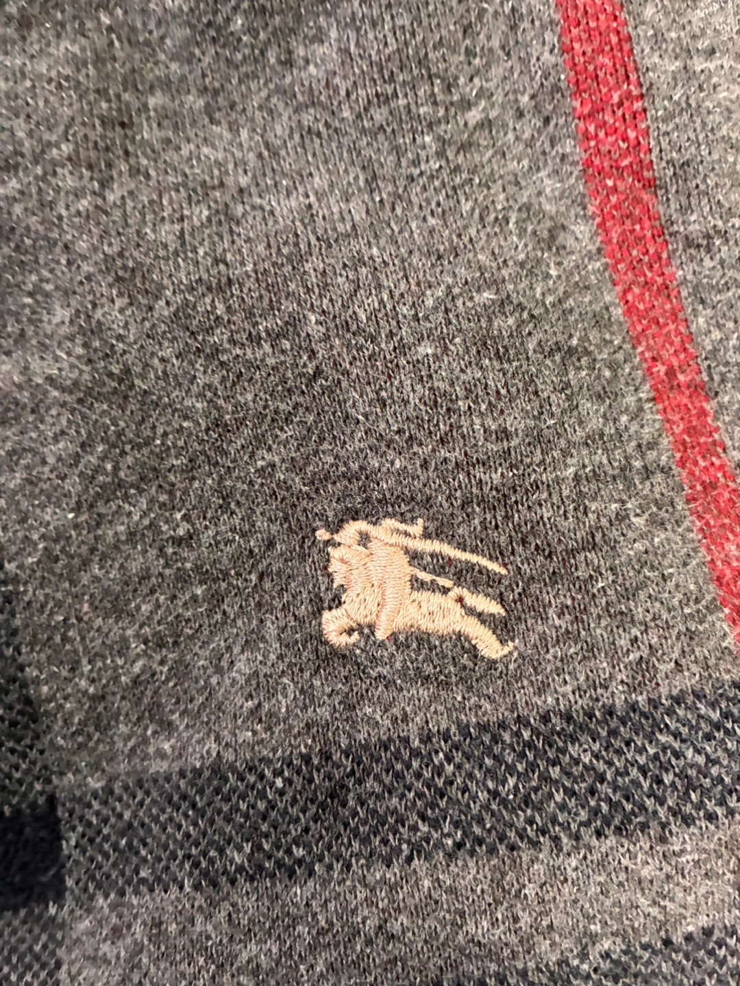 Burberry London Grey Cotton Sweater - Size M - photo 3