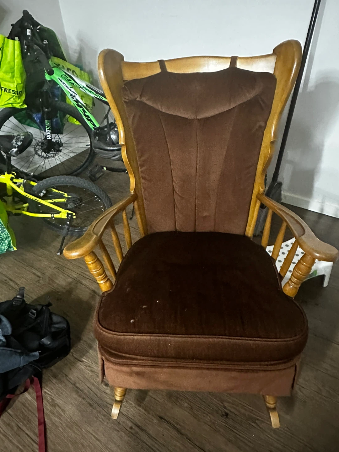 Brown Vintage Rocking Chair