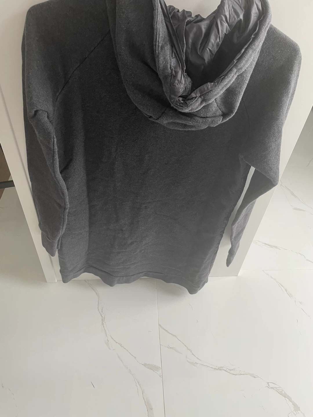 Moncler Grey Padded Hoodie - Size medium - photo 2