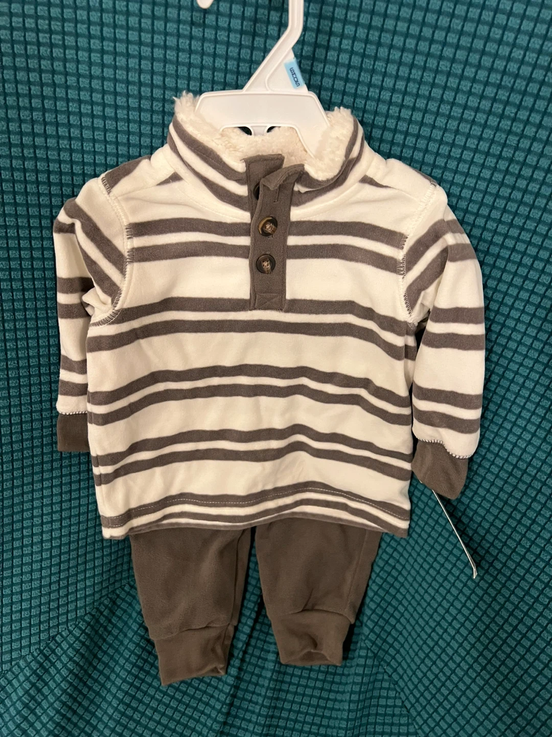 Striped Baby Outfit - Top & Bottom Set