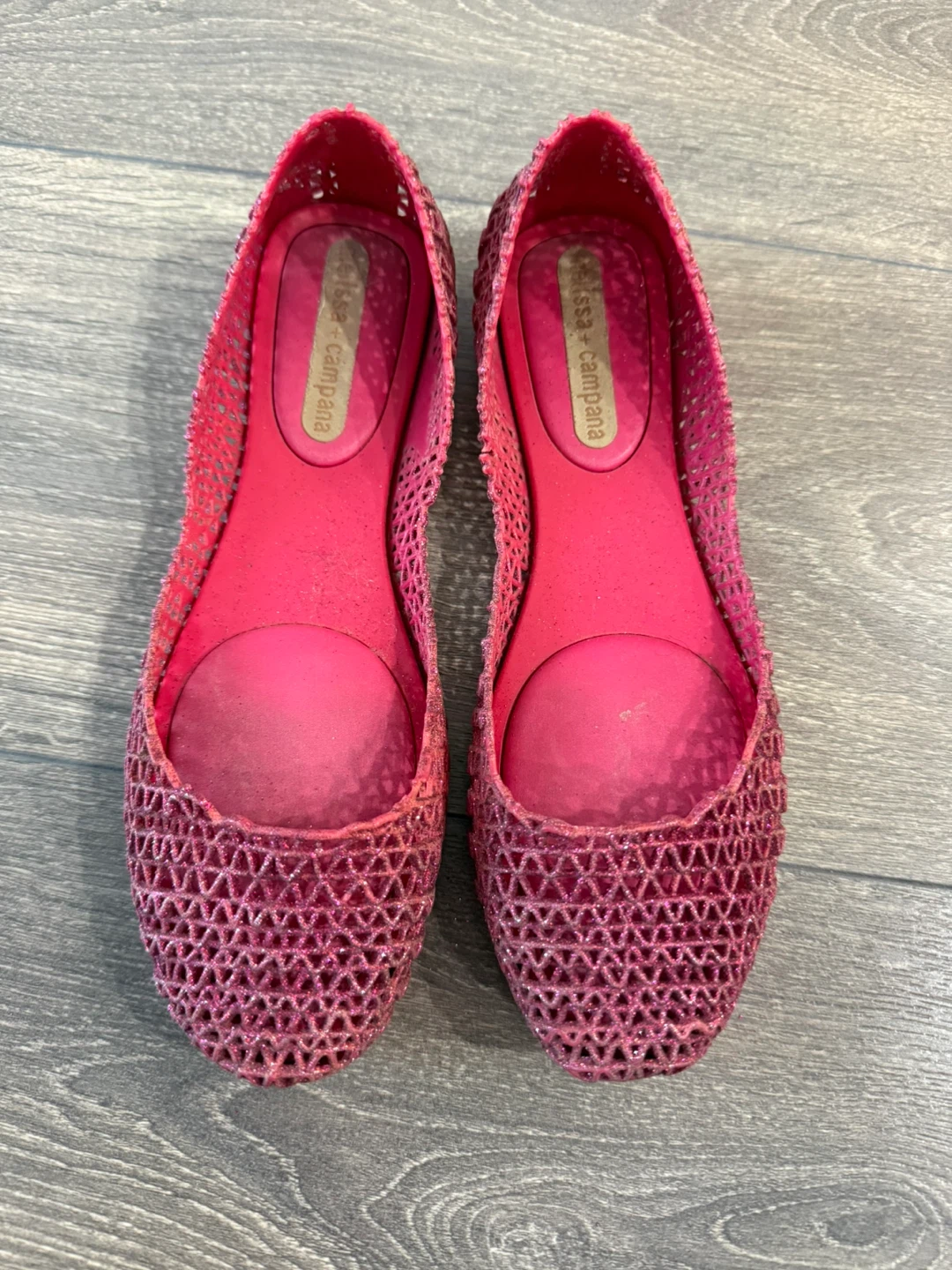 Melissa Campana Pink Ballet Flats - Size 6