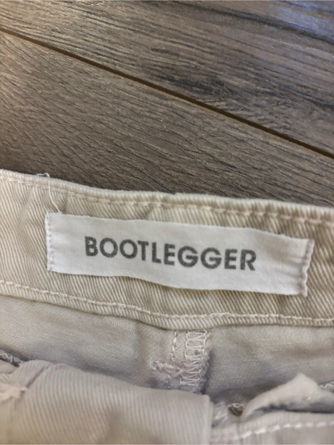 Bootlegger Beige Pants - Size S - photo 3
