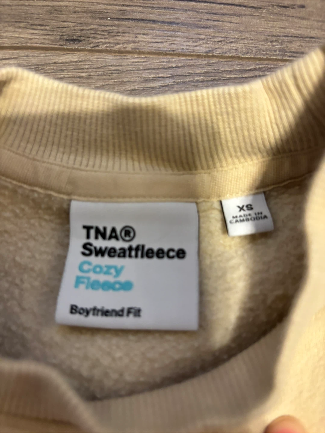 TNA/ Aritizia beige Sweatfleece Cozy Fleece Set - XS - photo 3