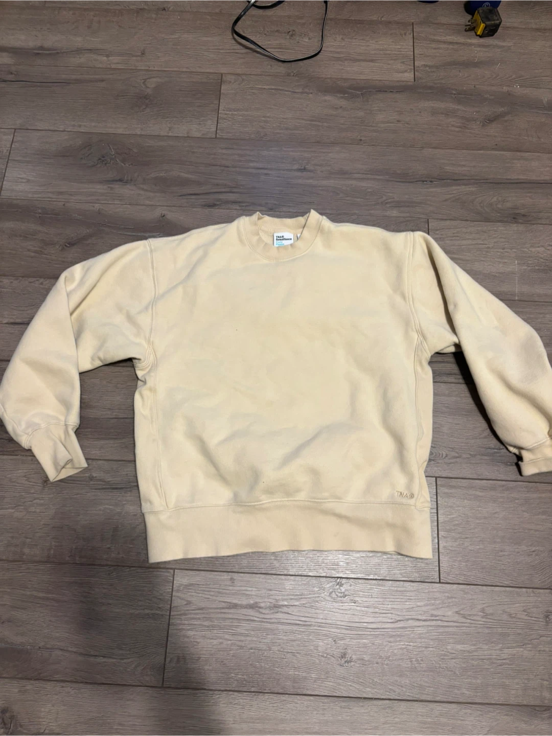 TNA/ Aritizia beige Sweatfleece Cozy Fleece Set - XS