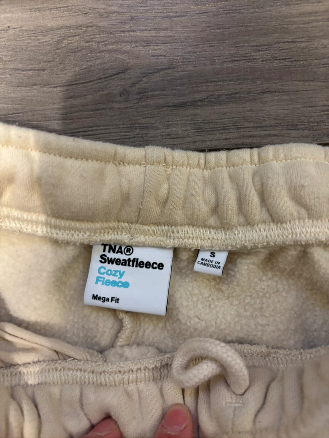TNA/ Aritizia beige Sweatfleece Cozy Fleece Set - XS - photo 4