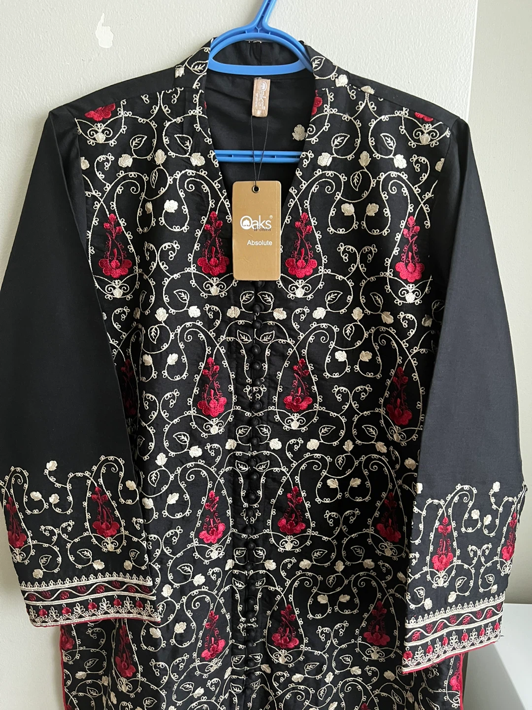 AKS Absolute Black Embroidered suit - photo 2