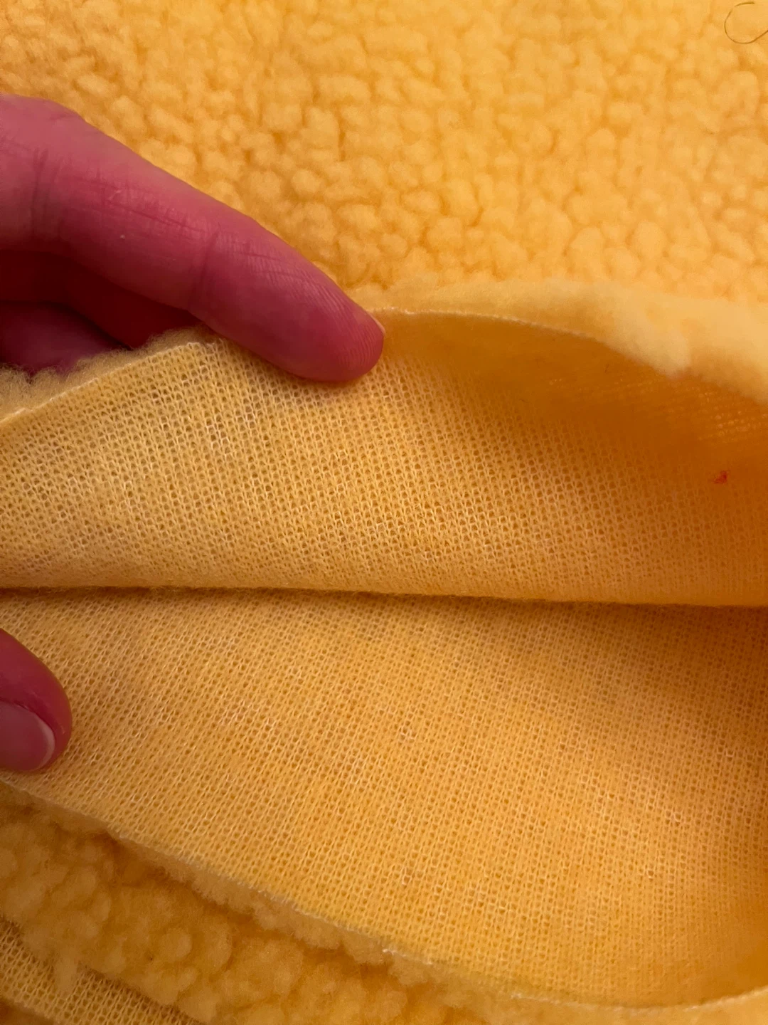 Yellow Fleece premium Fabric Piece