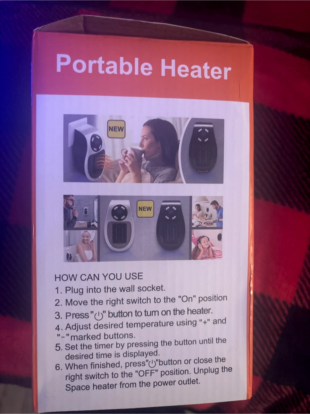 Portable 500W Ceramic Space Heater - New - photo 2