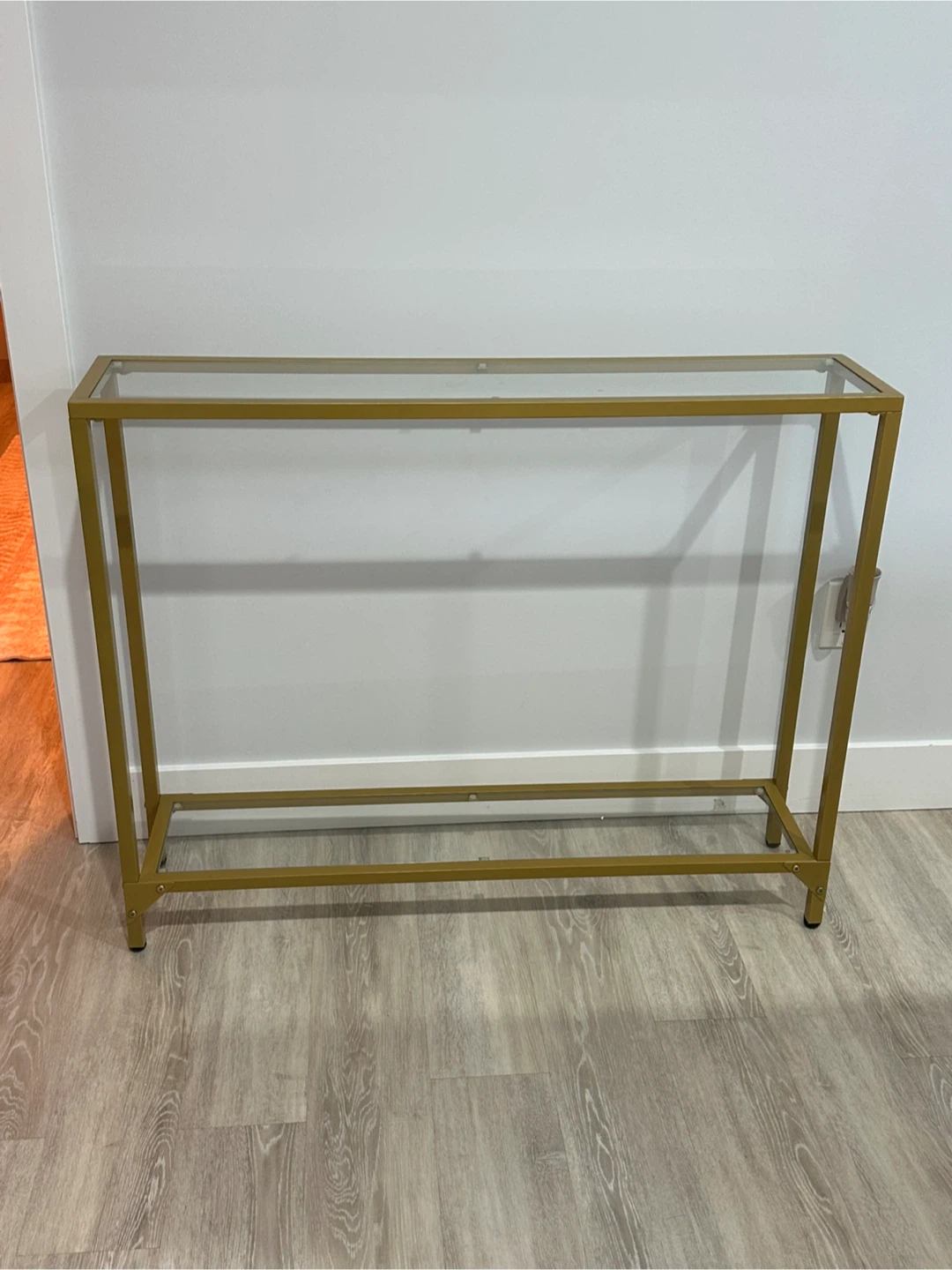 HOOBRO Gold Console Table, 39.4" - photo 2