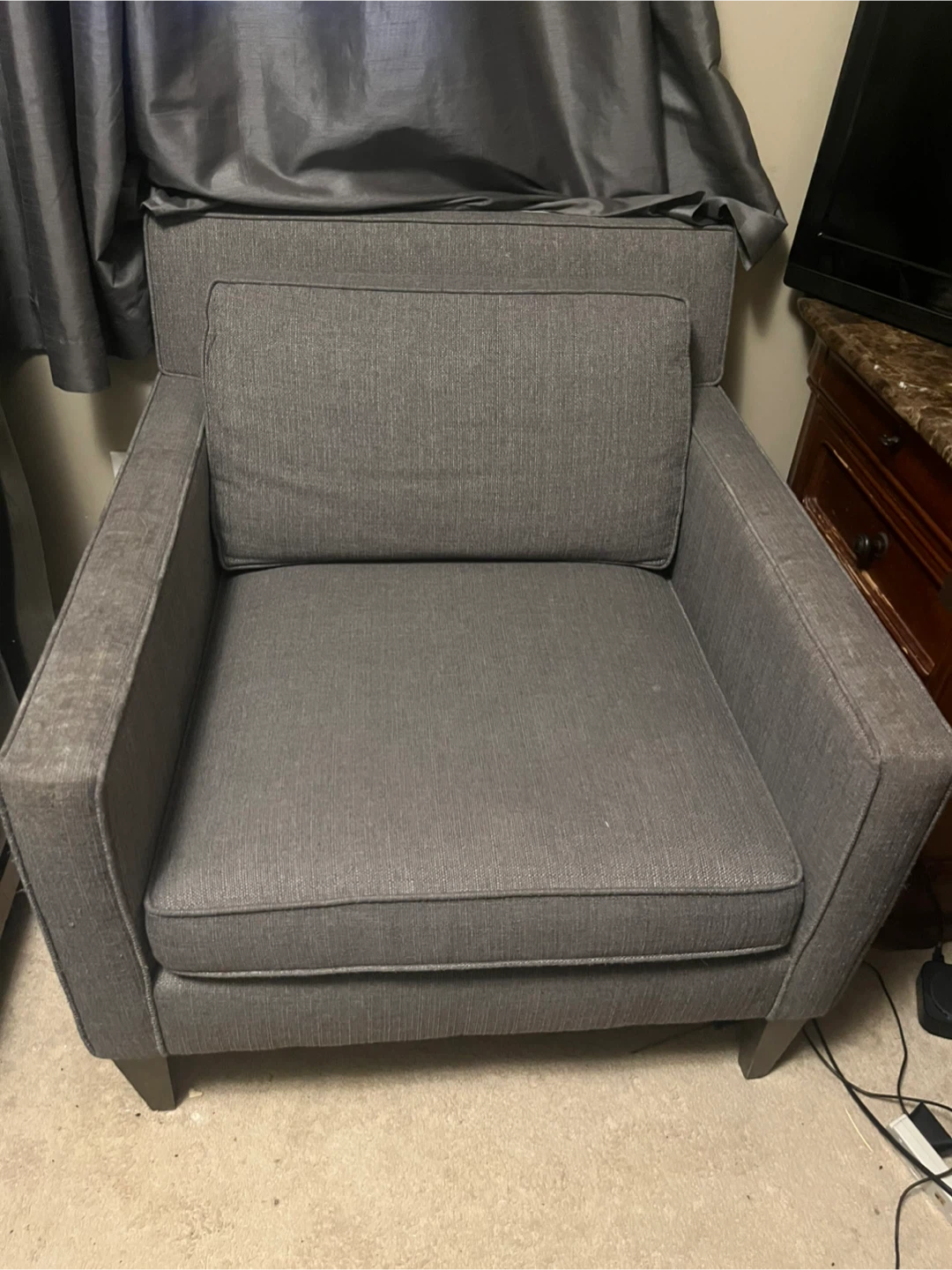 Grey Armchair