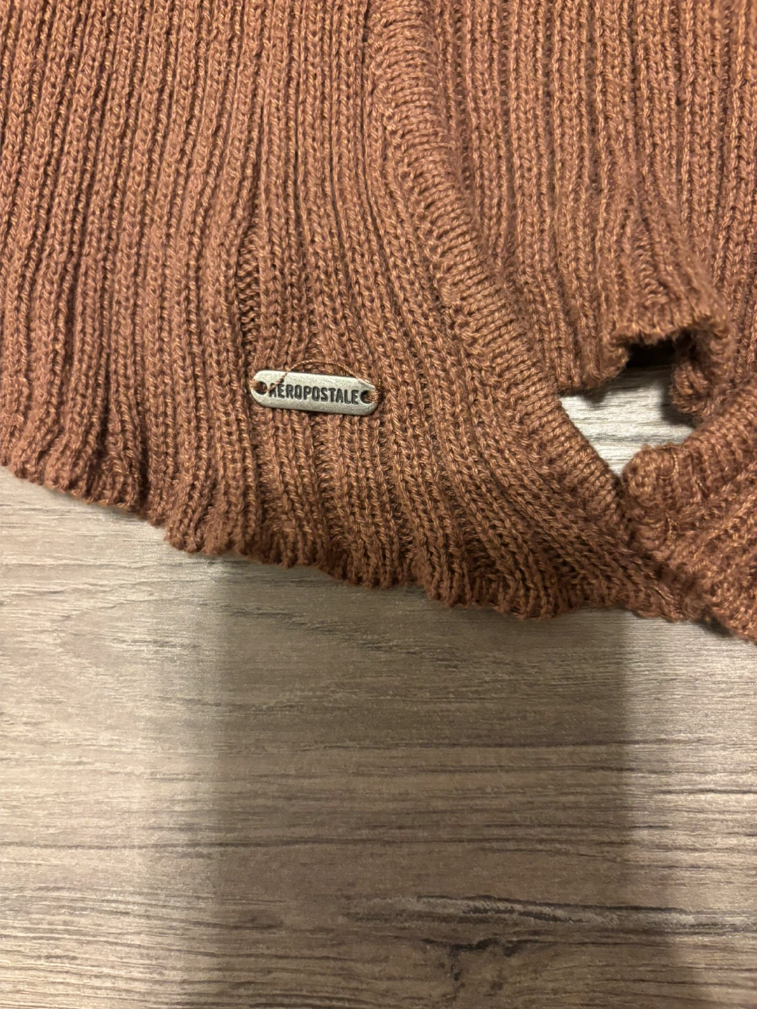Aeropostale Brown Knit Cardigan - Size S - photo 2