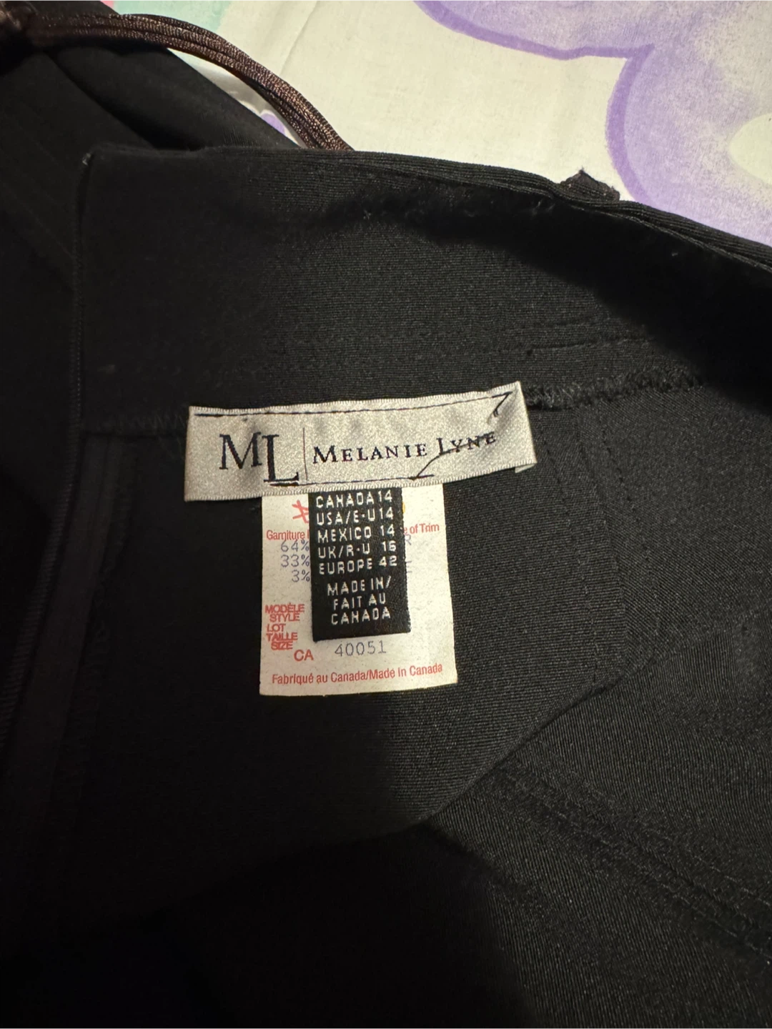 Melanie Lyne Black Skirt - Size 14 - photo 3