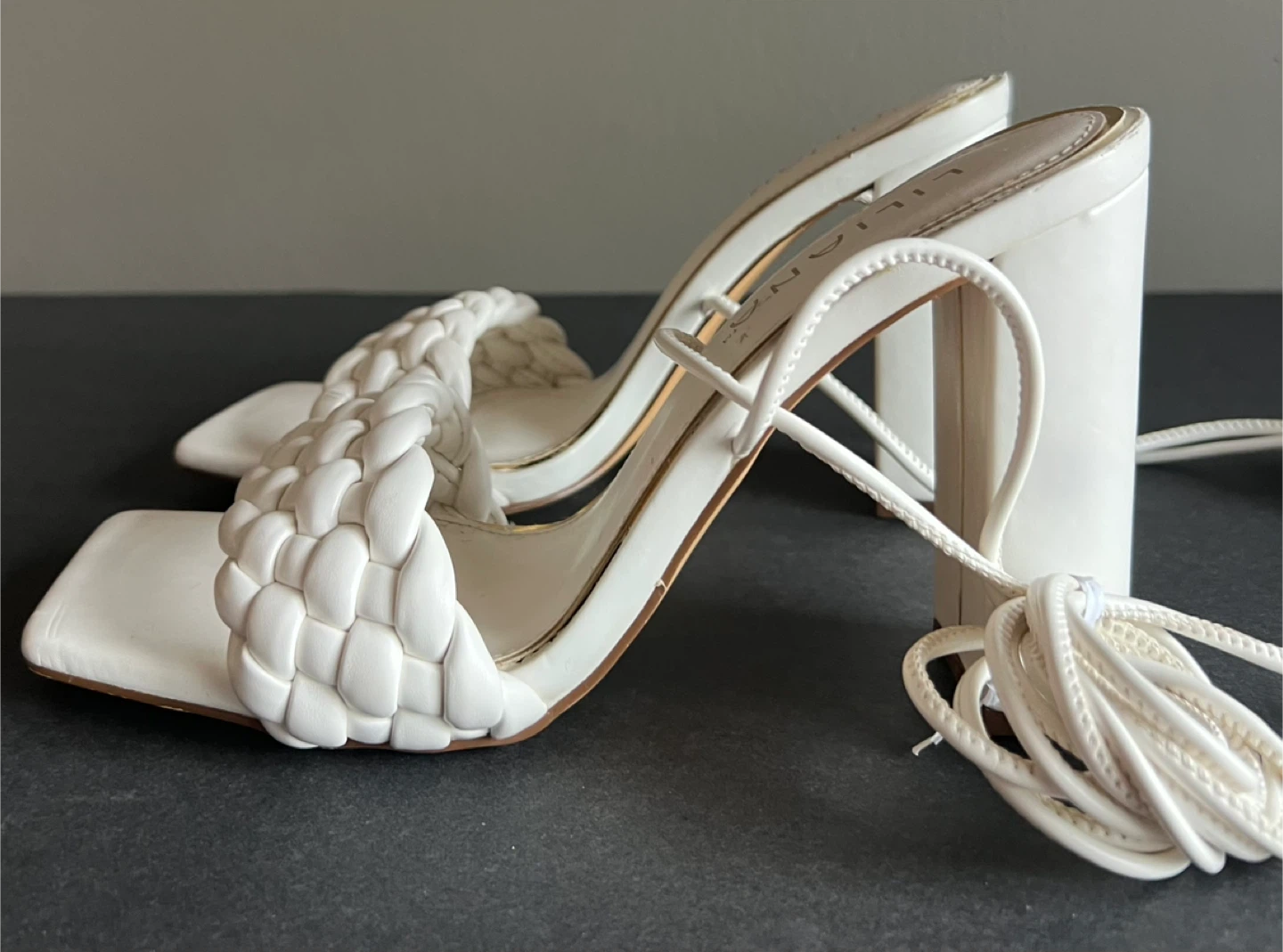 Liliana White Braided Heels 🧡 - photo 5