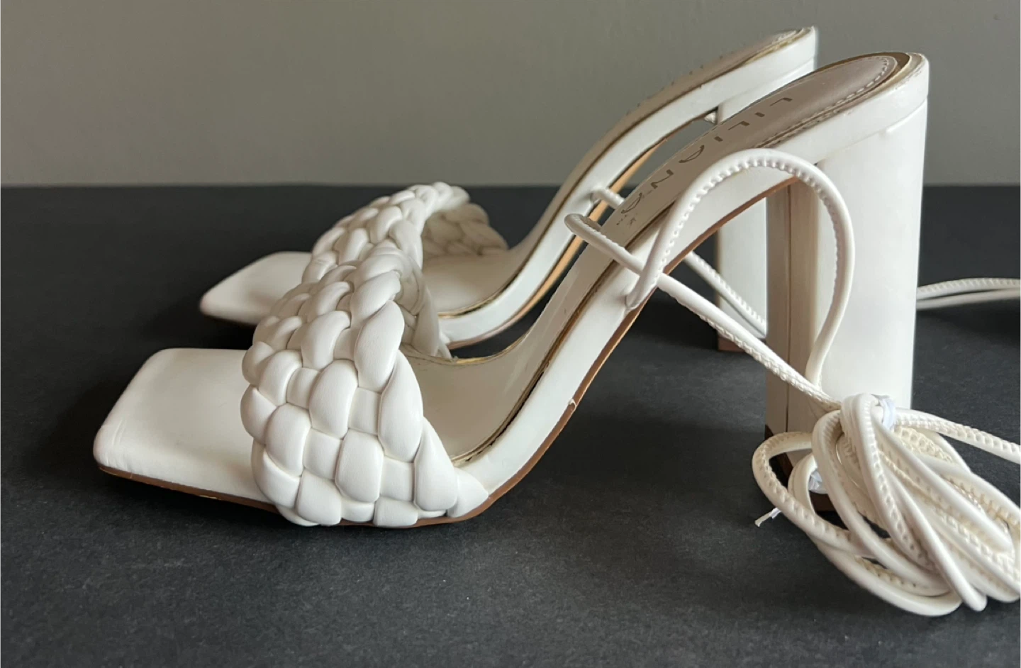 Liliana White Braided Heels 🧡 - photo 3
