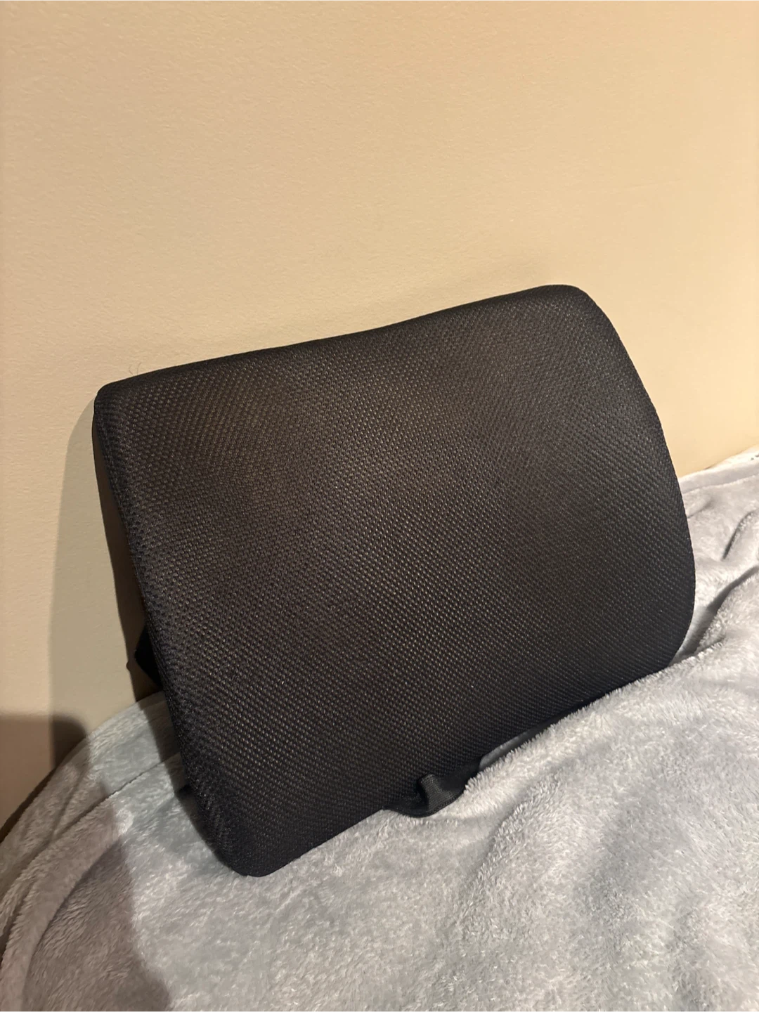 Black Mesh Lumbar Support Back Pillow 🧡