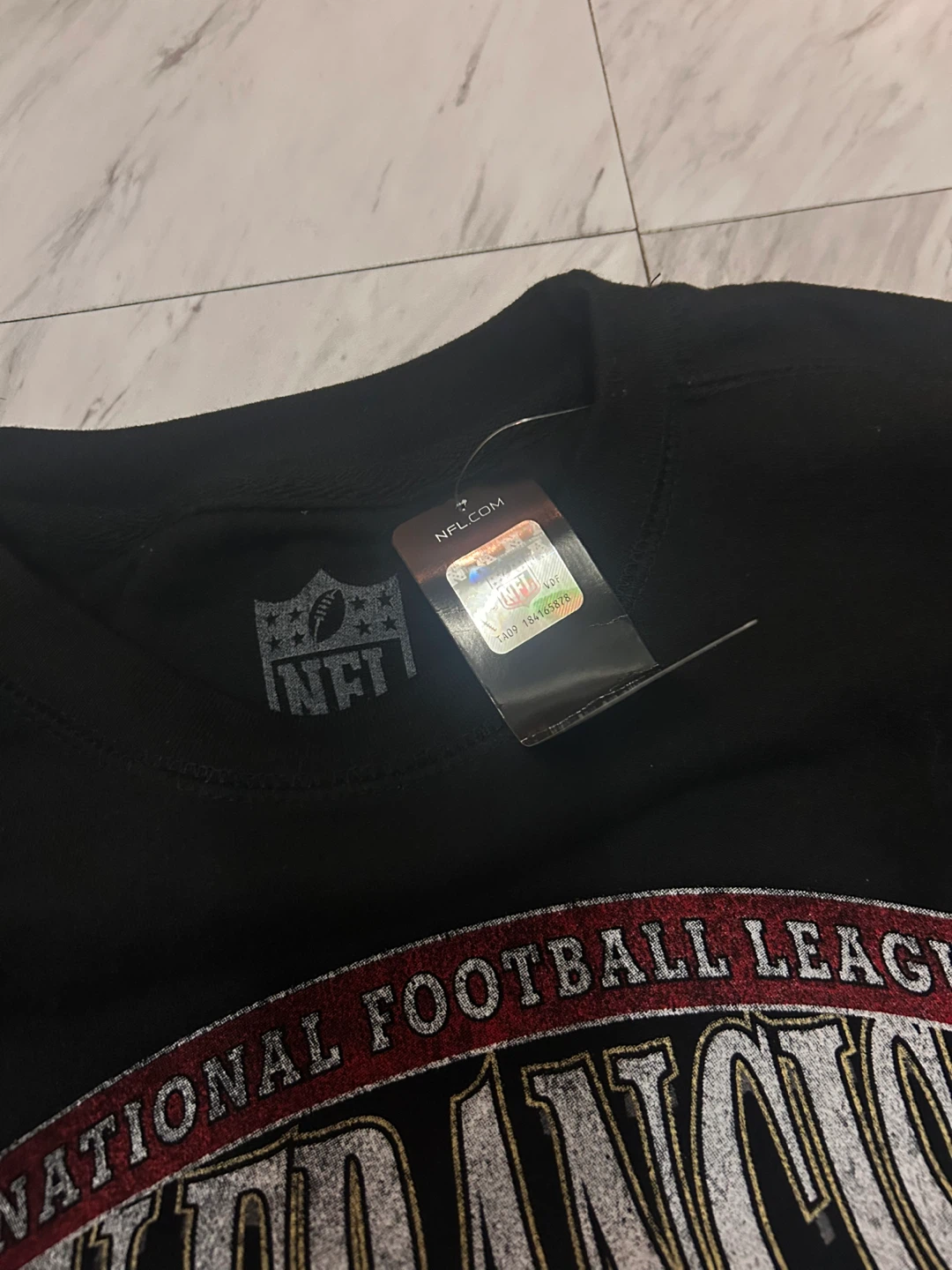 Black San Francisco 49ers crewneck sweatshirt / Size - Medium - photo 4