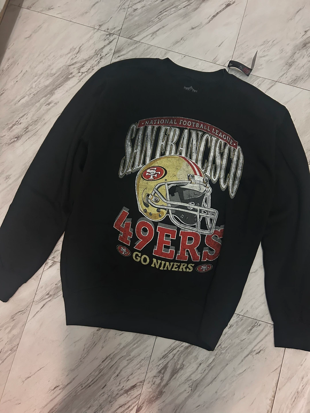 Black San Francisco 49ers crewneck sweatshirt / Size - Medium - photo 2