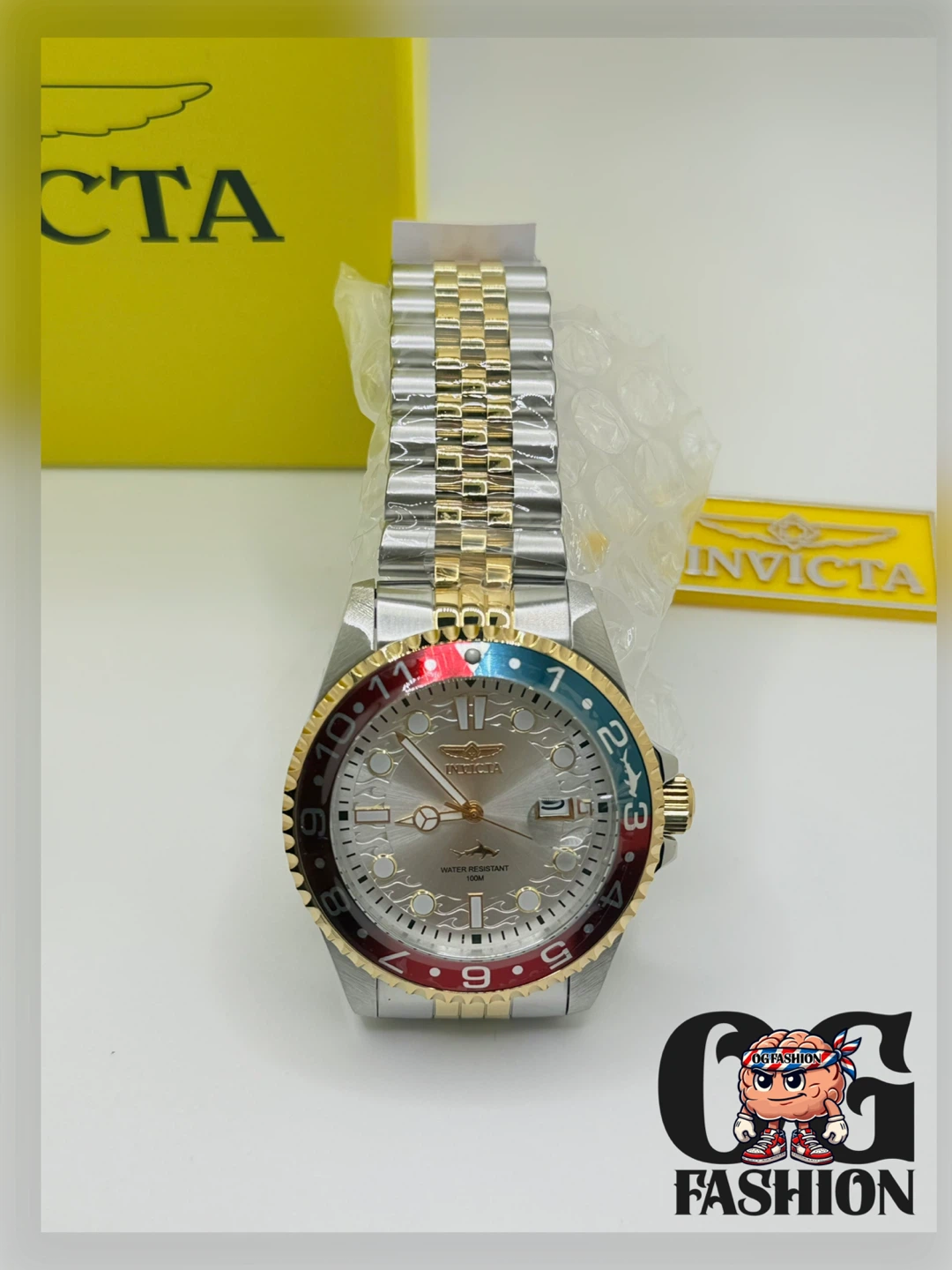 Invicta Pro Diver GMT Silver Dial Two-Tone Watch - photo 2