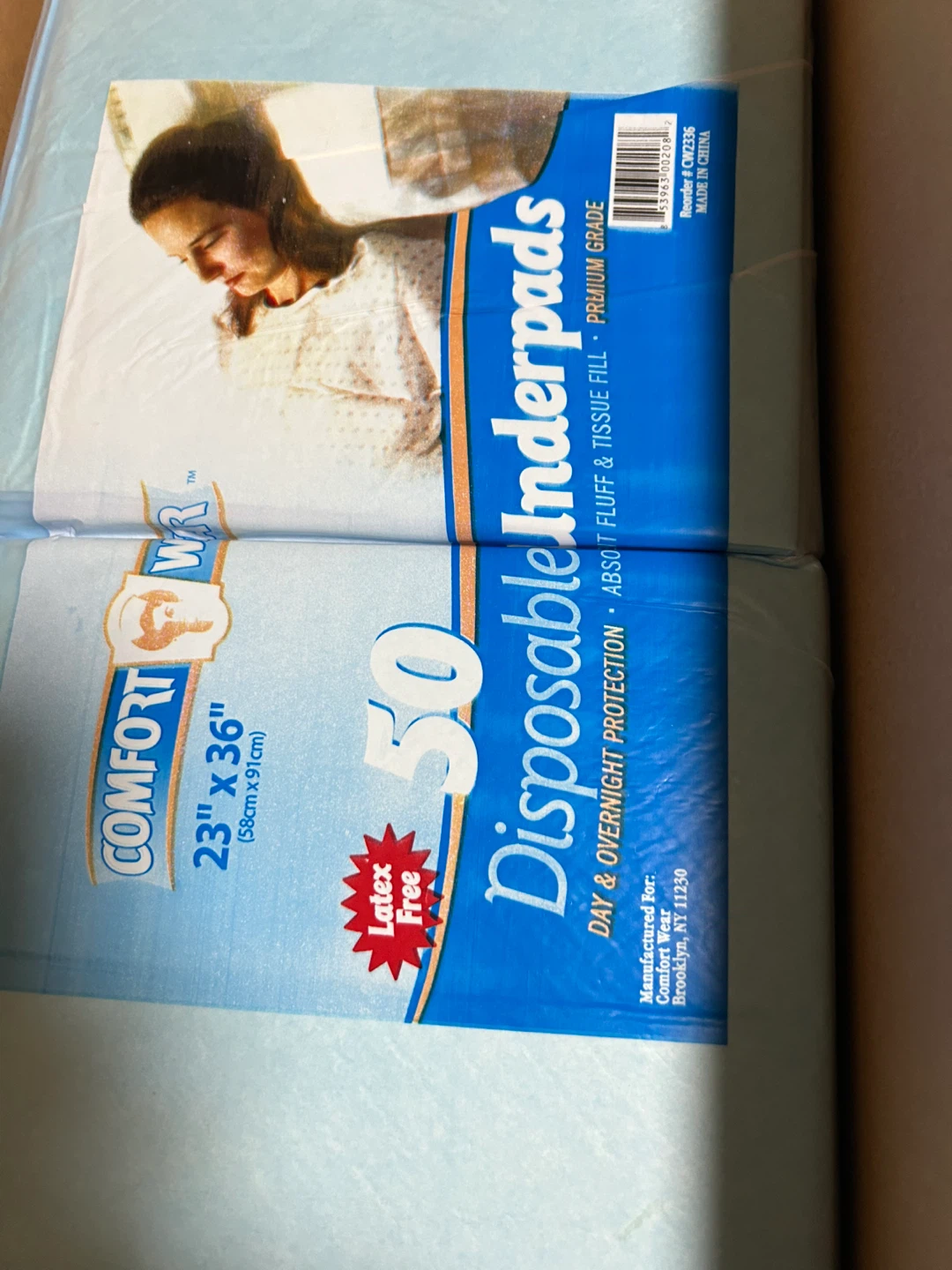 Comfort Wear Disposable Underpads 23" x 36" - photo 2