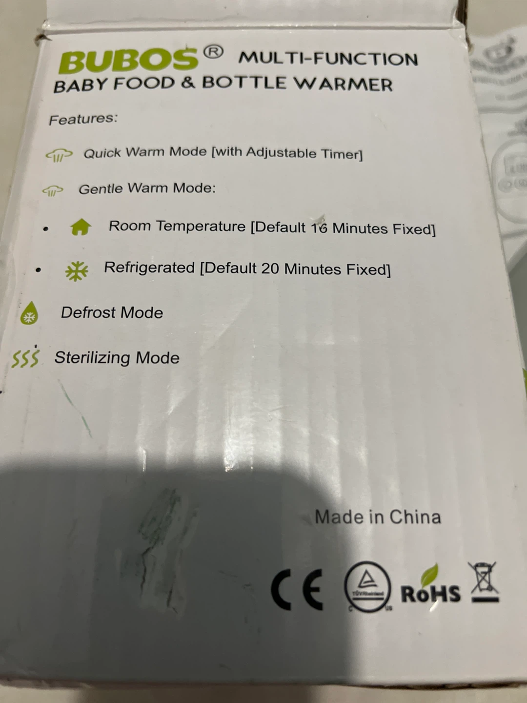 BUBOS Baby Bottle Warmer - Model BU-B0902 - photo 4