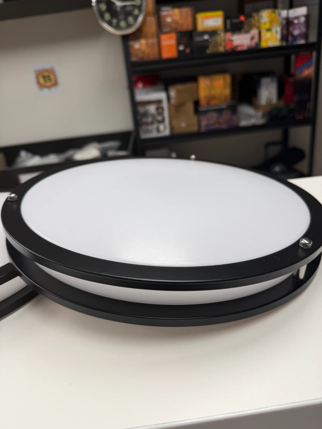 LED Flush Mount Ceiling Light - Black - photo 3