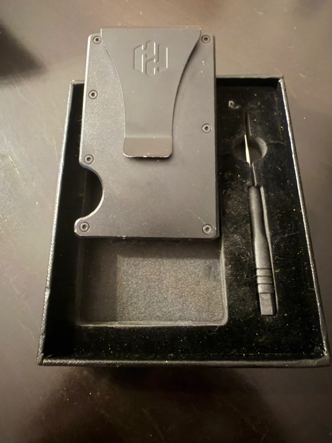 Slim Minimalist Front Pocket RFID Blocking Metal Wallet - photo 2