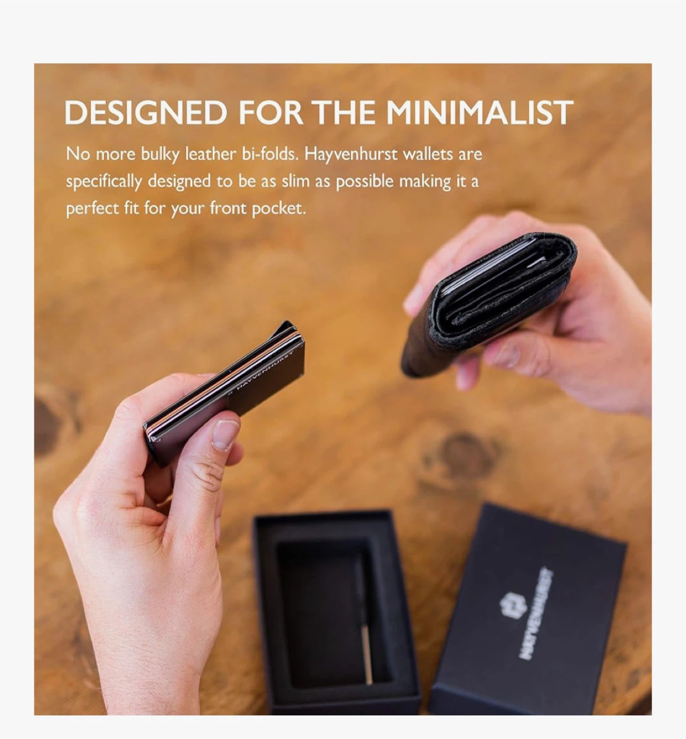 Slim Minimalist Front Pocket RFID Blocking Metal Wallet - photo 4