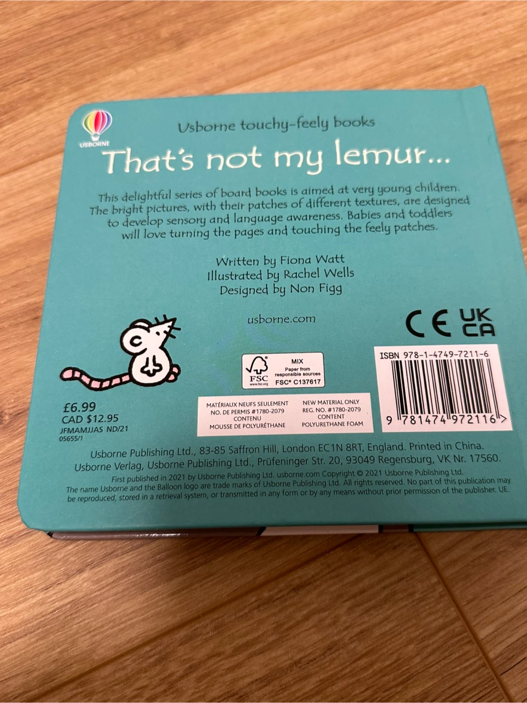 Usborne That's Not My Lemur Touchy-Feely Book - photo 2