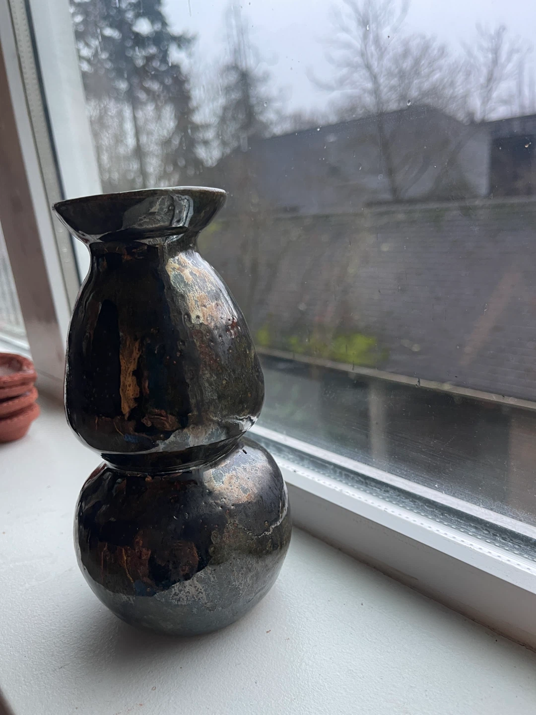 Black Ceramic Vase 🧡 - photo 3