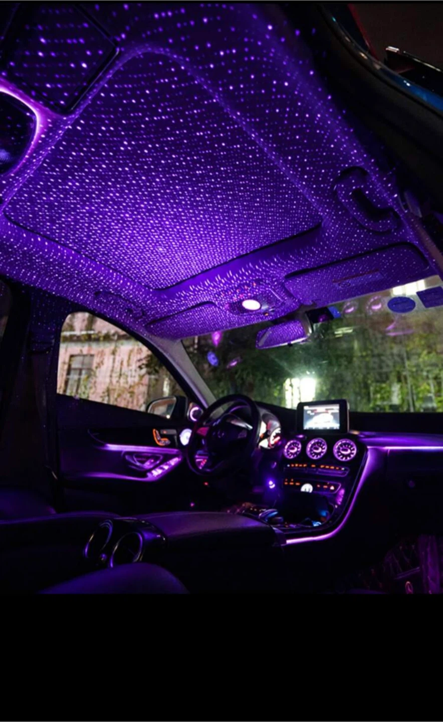USB Car Interior Star Light Projector