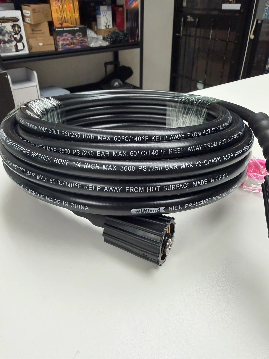 High Pressure Washer Hose, 25 ft, 1/4 inch - photo 2
