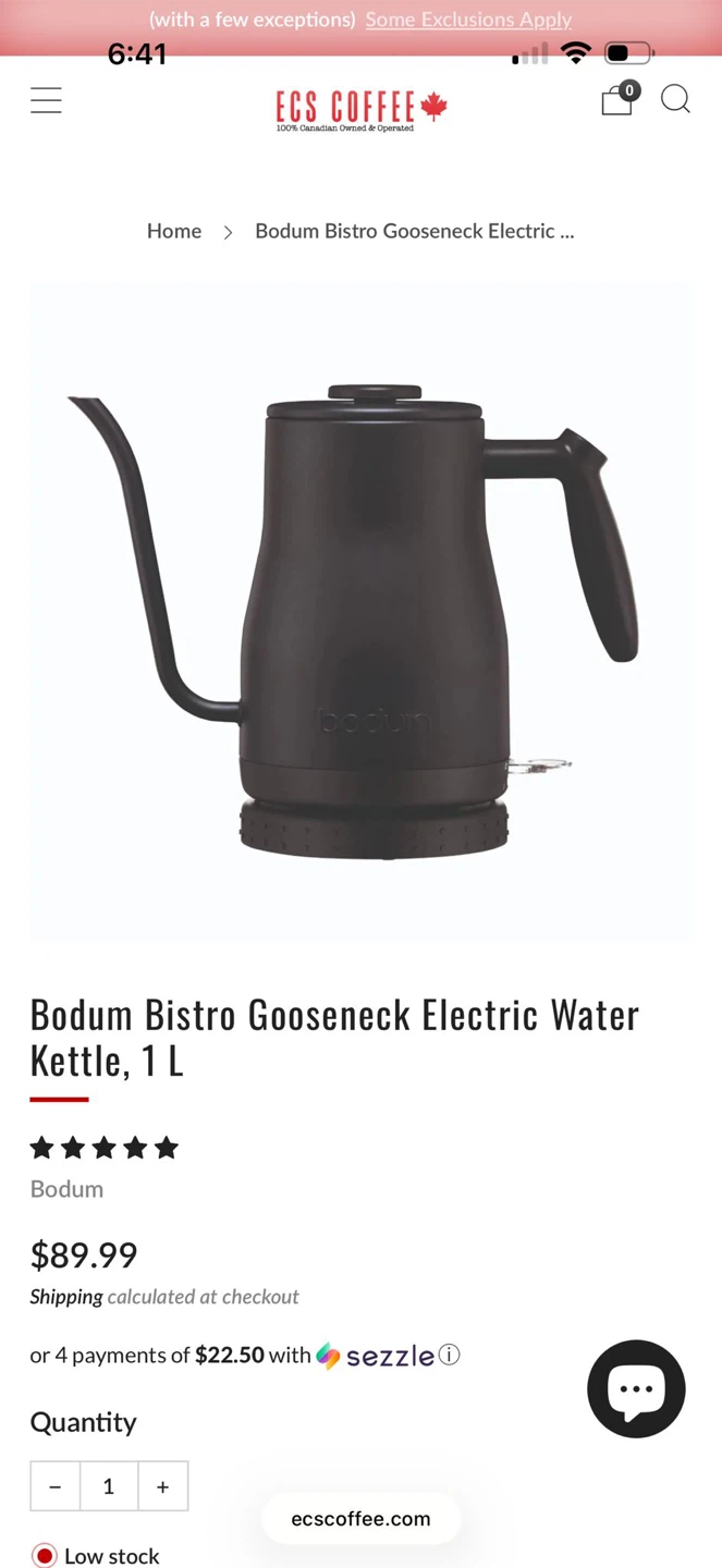 Bodum Bistro Gooseneck Electric Kettle, 1L - photo 2