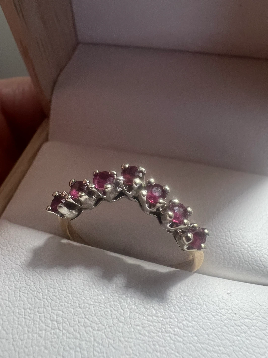 14k Gold Ring with rubies